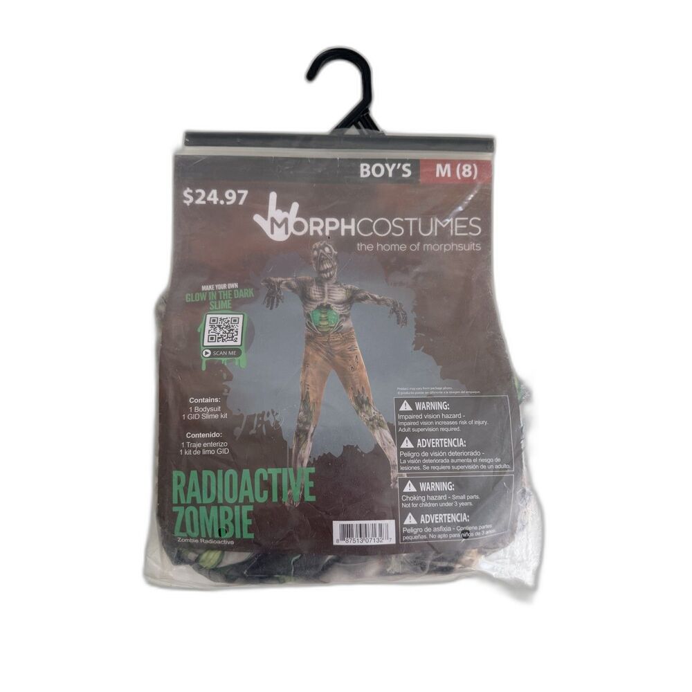 MorphCostumes Radioactive Zombie Boys M 8 Morphsuit Halloween Costume